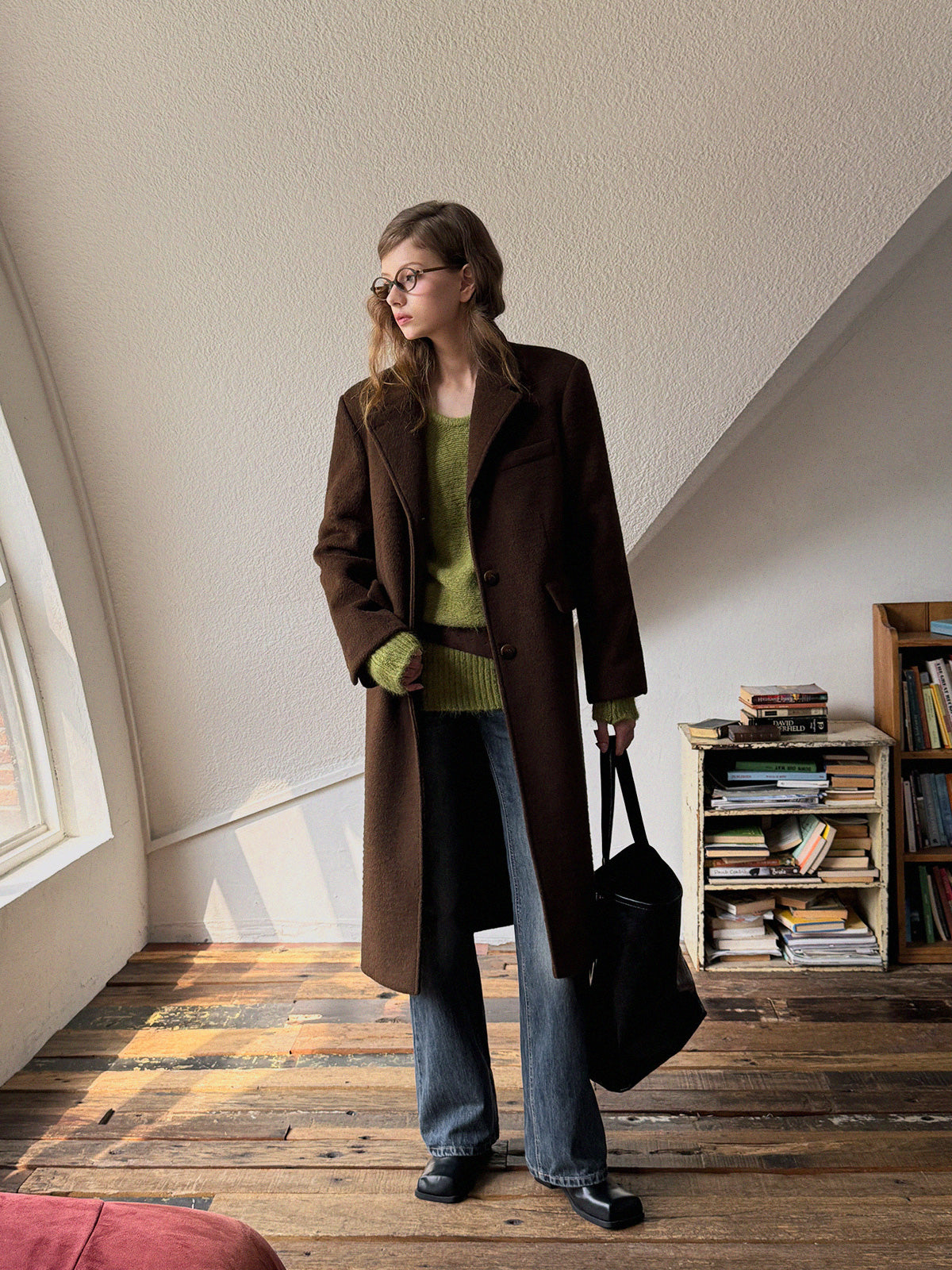 [TWEE]Muffin Tailored Single Long Coat