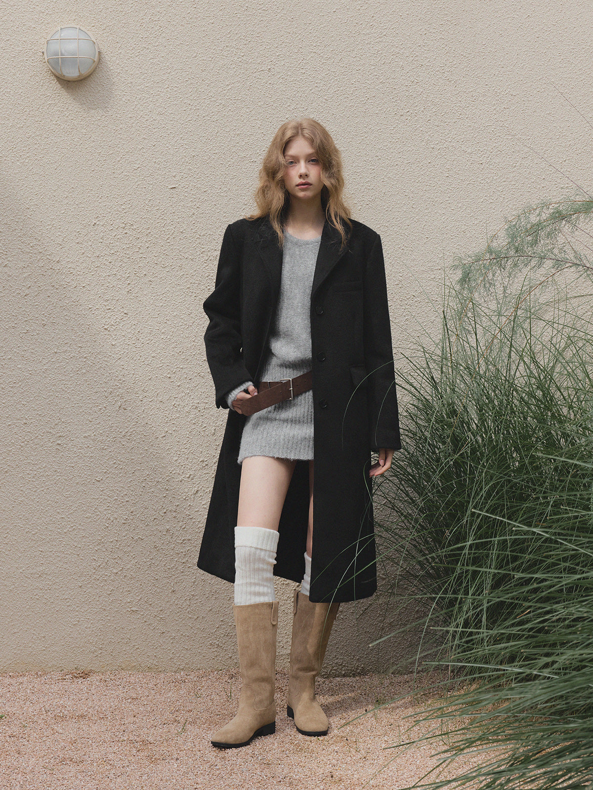 [TWEE]Muffin Tailored Single Long Coat