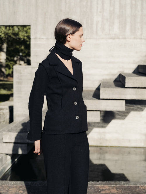 Boiled Wool Bar Jacket