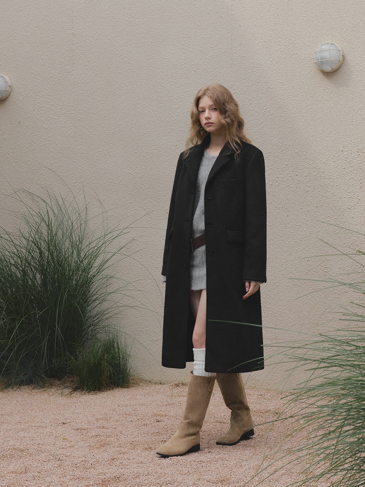 [TWEE]Muffin Tailored Single Long Coat