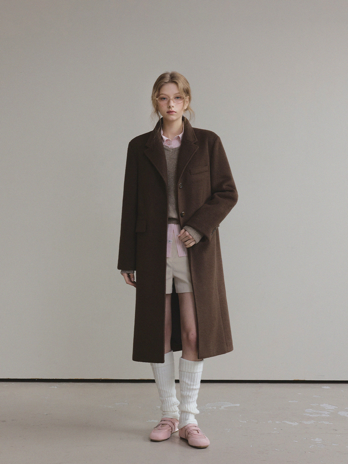 [TWEE]Muffin Tailored Single Long Coat