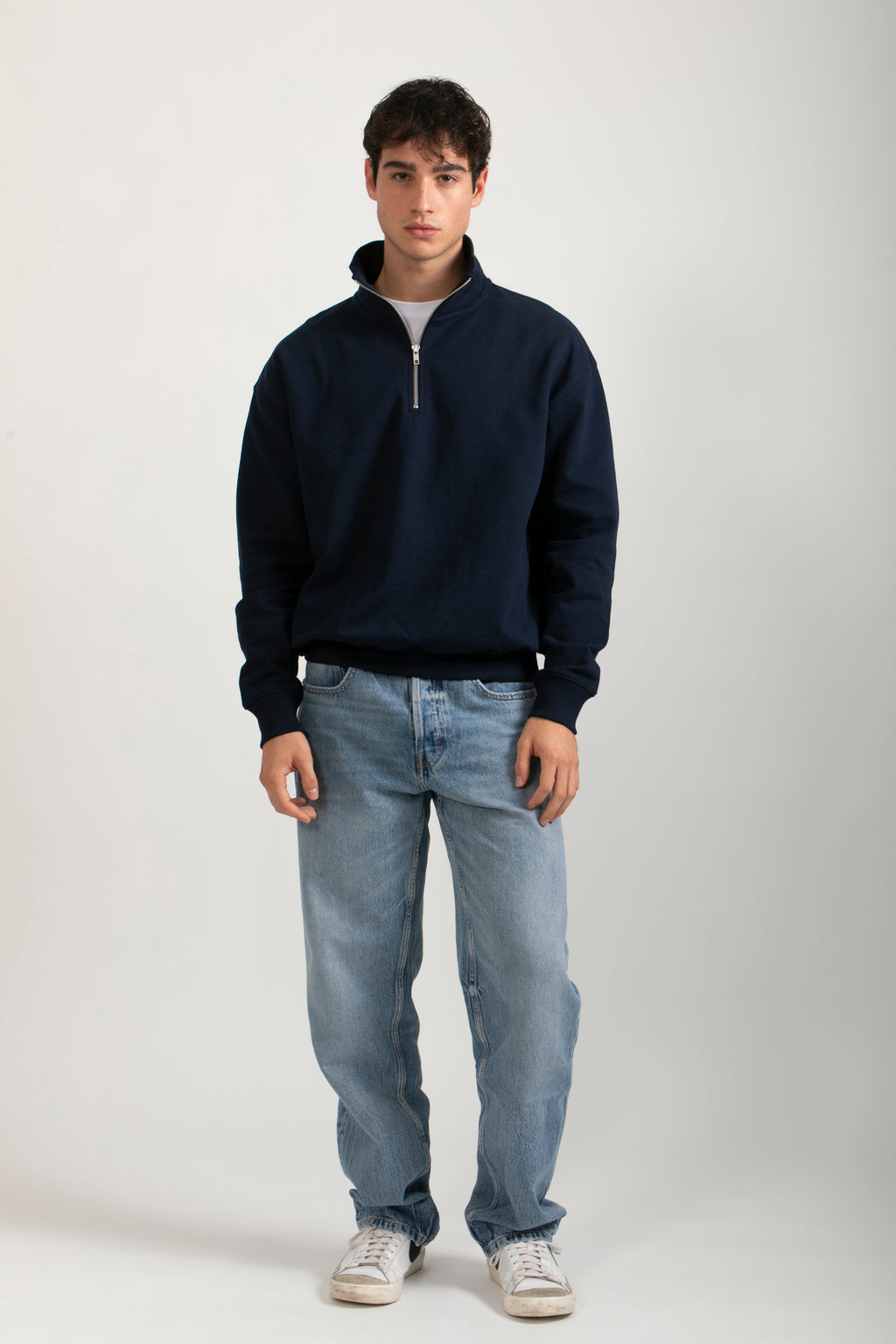 Sudadera Orgánica Oversize con Cremallera - 022