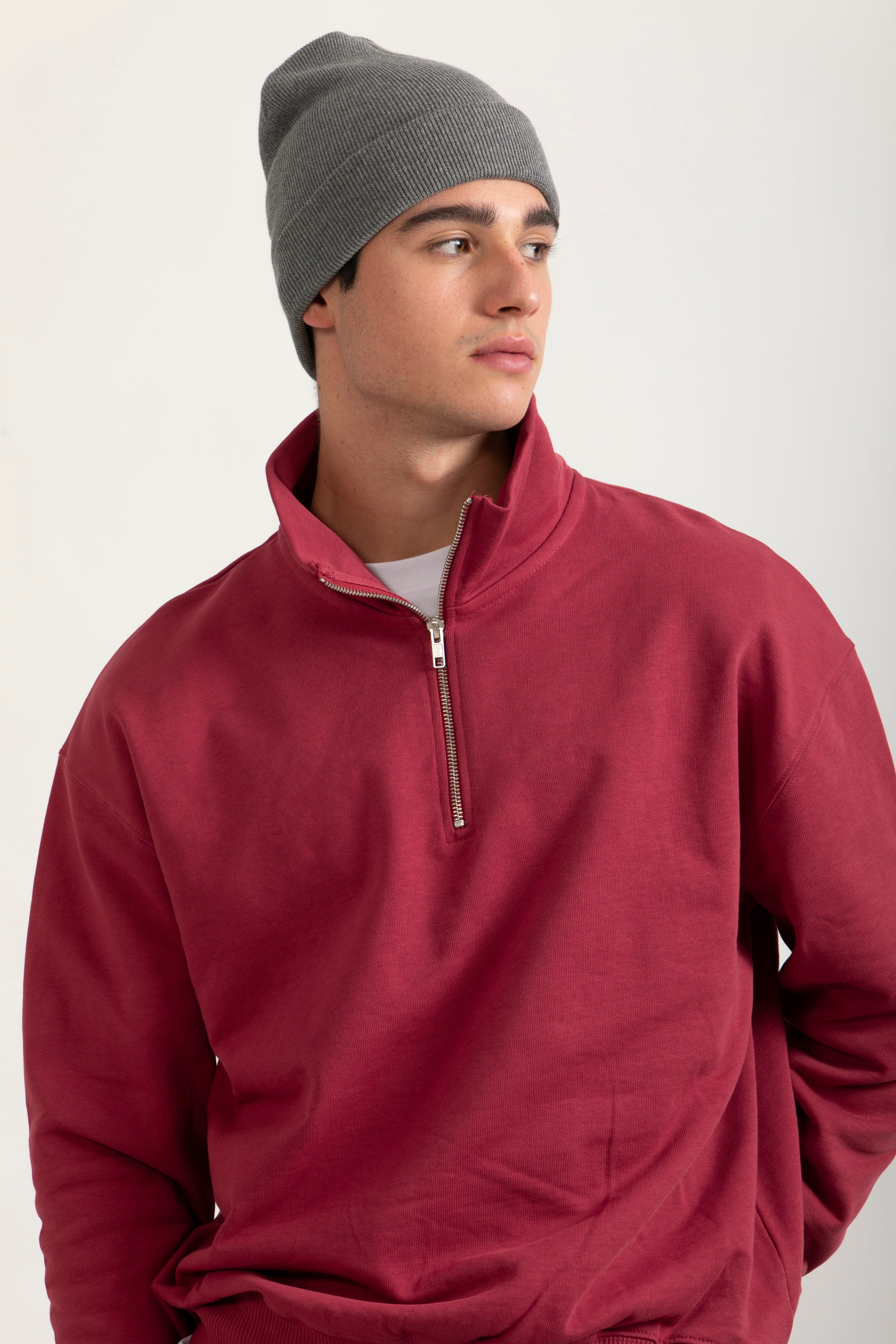 Sudadera Orgánica Oversize con Cremallera - 022