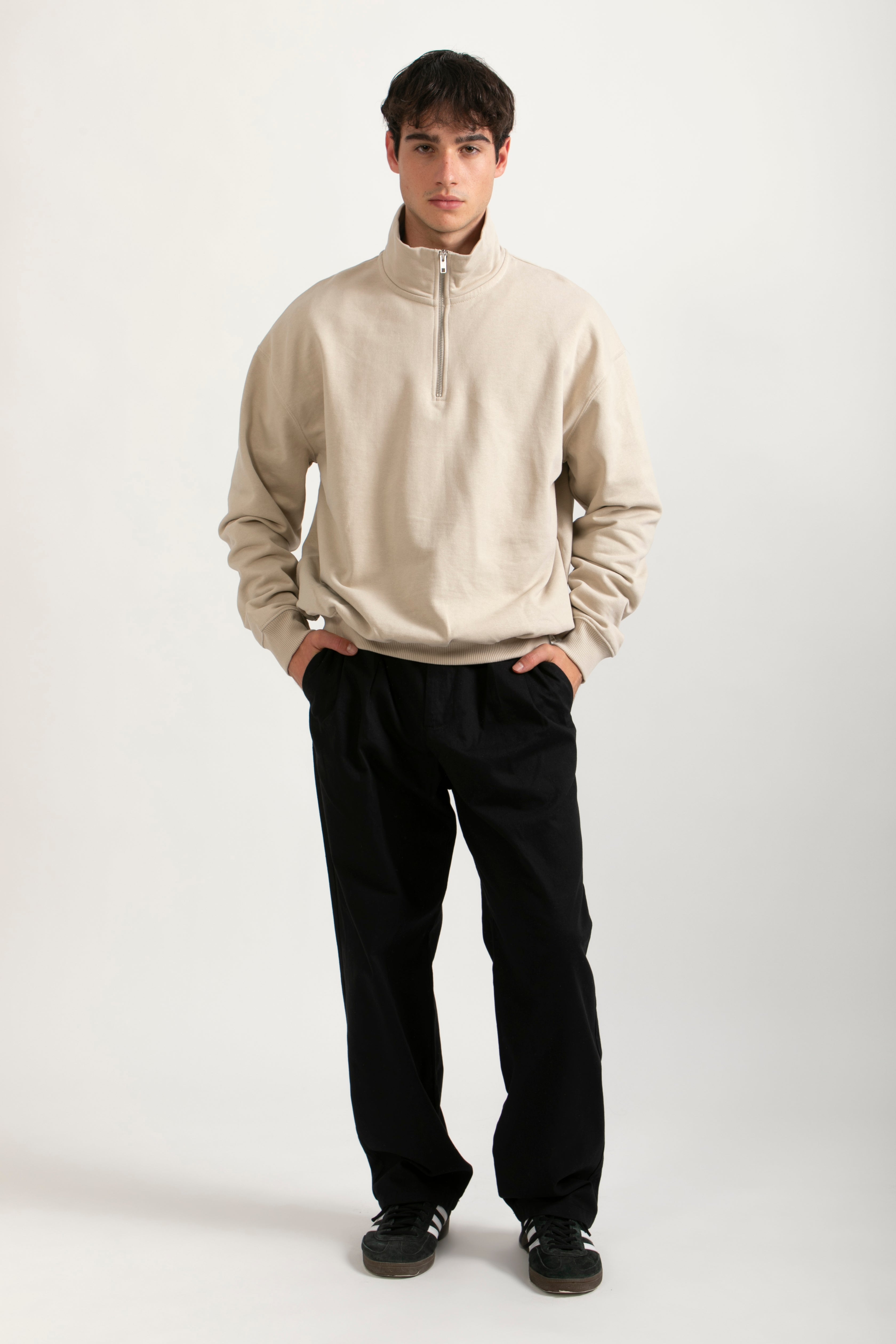 Sudadera Orgánica Oversize con Cremallera - 022